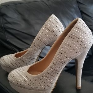 Suede heels